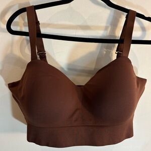 TRUEKIND Sz 2XL Bra Padded Underwire Free. Adjustable Straps and Back